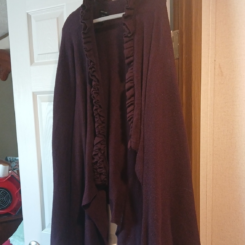 ONE SIZE Purple Sweater Throw